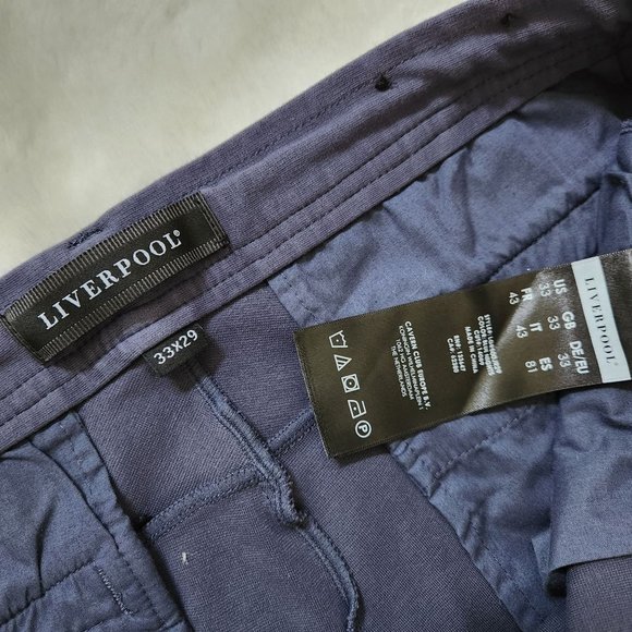 Liverpool Navy women jogger pants size 33/29 - Picture 5 of 14